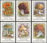 Hungary 1986 Fungi/ Poisonous Mushrooms/ Nature/ Plants 6v set (b1821)