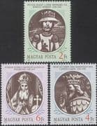 Hungary 1988 Historical Kings/ Royalty/ People/ History/ Heritage 3v set (n45821)