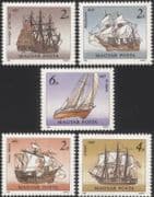 Hungary 1988 Ships/ Boats/ Sailing/ Nautical/ Exploration/ Transport 5v set (b10030)