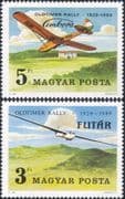 Hungary 1989 Gliders/ Sports/ Flying/ Aviation/ Aircraft/ Transport 2v set (hx1191)