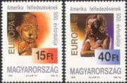 Hungary 1992 Europa/ Discovery of America 500th / Mayan Statues/ Art/ History 2v set (n45763)