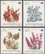 Hungary 1992 Flowers of Australia/ Milkwort/ Desert Pea/ Plants/ Nature 4v set (n45822)