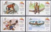 Hungary 1992 Olympic Games/ Olympics/ Sports/ Cycling/ Swimming/ Gymnastics 4v set (hx1232)