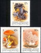 Hungary 1993 Fungi/ Mushrooms/ Nature/ Plants 3v set (n45140)