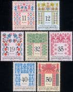 Hungary 1994 Definitives/ Ornate Folk Designs/ Birds/ Flowers/ Art 7v set (hx1081)