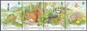Hungary 1995 Frog/ Hedgehog/ Squirrel/ Animals/ Birds/ Nature/ Wildlife 4v s-t stp (b10028)