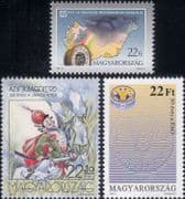 Hungary 1995 Weather/ FAO/ UN/ Freedom From Hunger/ Books/ Writers/ Soldier 3v set (hx1116)