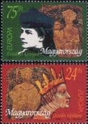 Hungary 1996 Europa/ Famous Women/ Hungarian Queens/ Royalty/ People 2v set (hx1108)