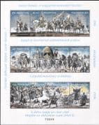 Hungary 1996 Horses/ Military/ Army/ Transport/ Animals/ History/ Ox/ Carts 9v s-t sht (s2706b)