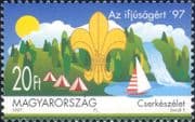 Hungary 1997 Scouting 90th Anniversary/ Scouts/ Sailing/ Camp/ Youth 1v (hx1210)