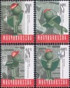 Hungary 1998 Balint Postas/ Postman Valentine/ Postal Mascot/ Cartoon/ Animation 4v set (n46430)