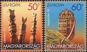 Hungary 1998 Europa/ National Festivals/ Coat-of-Arms/ Shield/ Corn/ Poles 2v set (n46431)