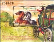 Hungary 1998 Horses/ Mail Coach/ Transport/ Animals/ Stamp Day/ Post 1v m/s (b6165)