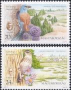 Hungary 1998 National Parks/ Birds/ Flowers/ Nature/ People/ Cattle 2v set (n46428)