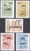 Hungary 1999 Antique Furniture/ Chairs/ Design/ Heritage/ Craft 5v set (hx1033)