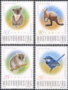 Hungary 2000 Koala Bear/ Kangaroo/ Wren/ Birds/ Animals/ Nature/ Wildlife 4v set (n45793)