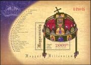 Hungary 2001 Millennium/ Crown/ Jewels/ Maps/ Royal/ Gold /History 1v m/s (n45175)