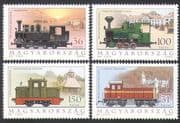 Hungary 2001 Trains/ Narrow Gauge Railways/ Rail/ Locomotives 4v set (n34470)
