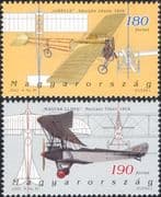 Hungary 2002 Aviation/ Planes/ Aircraft/ Transport/ Biplanes/ History 2v set (n45273)