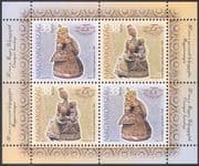 Hungary 2002 Ceramics/ Art/ Statuettes/ Sculptors/ Artists/ Stamp Day 4v m/s (s2508)