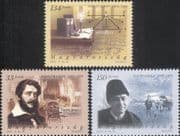 Hungary 2002 Mathematics/ Mathematician/ Writer/ Poet/ People/ Printing Press 3v set (n46376)