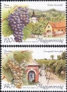 Hungary 2005 Wine Making/ Alcohol/ Drink/ Grapes/ Plants/ Buildings/ Food/ Business 2v set n45542