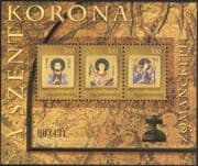 Hungary 2007 Holy Crown of Hungary/ Saints/ People/ Religion/ Art/ Royalty 3v m/s (n44510)