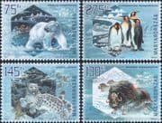 Hungary 2009 Polar Bear/ Penguins/ Snow Leopard/ Ox/ Arctic/ Nature 4v set (hx1301)