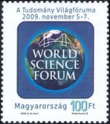 Hungary 2009 World Science Forum/ Globe/ Bridge/ Maps 1v (hx1304)