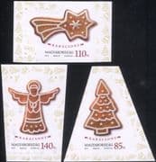 Hungary 2013 Christmas/ Greetings/ Gingerbread/ Angel/ Tree/ Star 3v s/a set (n45138)