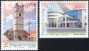 Hungary 2014 Stamp Day/ Church/ Clock Tower/ Architecture/ Buildings 2v set (n45716)