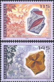 Hungary 2016 Fossils/ Leaf/ Trees/ Geology/ Minerals/ Rocks/ Volcanoes/ Palms 2v set (n45539)