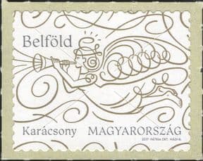 Hungary 2017 Christmas/ Greetings/ Angel/ Trumpet/ Animation 1v s/a (hx1048)