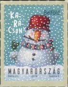 Hungary 2018 Christmas/ Greetings/ Snowman/ Animation 1v s/a (hx1250)