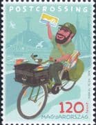 Hungary 2018 "Postcrossing"/ Postman/ Cycling/ Bike/ Bicycle/ Transport 1v (hx1071)