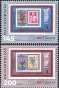 Hungary 2021 94th Stamp Day/ Stamp-on-Stamp/ S-on-S/ Plane/ Costume 2v set (n46547)