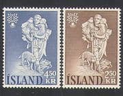 Iceland 1960 WRY / Refugee Year / Refugees / Tree / Dog / Welfare / People 2v set (n36295)
