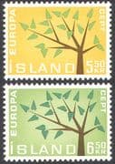 Iceland 1962 Europa/ Trees/ Plants/ Nature/ Animation 2v set (n41353)