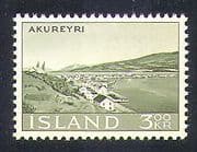Iceland 1963 Akureyri / Views / Harbour / Buildings / Mountains 1v (n37159)