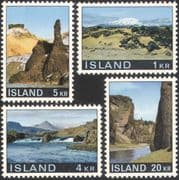 Iceland 1970 Landscapes/ Views/ Mountains/ Seascape/ Coastline/ Tourism 4v set (n37162)