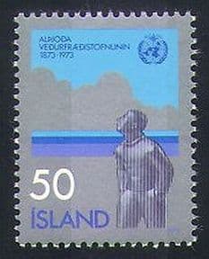 Iceland 1973 IMO  /  WMO  /  Weather  /  Meteorology  /  UN 1v (n34994)