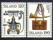 Iceland 1979 Europa / Telephone / Mailbag / Posthorn / Communications 2v set (n34858)