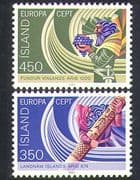 Iceland 1980 Europa / Viking / Boats / Grapes / Transport / Exploration 2v set (n37873)