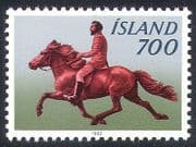 Iceland 1982 Horses / Ponies / Riding / Animals / Transport / Nature 1v (n23822)