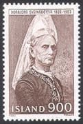 Iceland 1982 Thorbjorg Sveinsdottir/ Famous People/ Medical/ Midwife/ Nurse/ Nursing/ Health/ Welfare 1v (n41361)