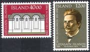 Iceland 1984 National Art Gallery 100th Anniversary/ People/ Buildings/ Architecture/ Heritage 2v set (n41821)