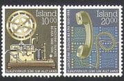 Iceland 1986 Telegraph / Telephones / Communications / Telecomms 2v set (n34504)