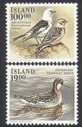 Iceland 1989 Buntings / Duck / Birds / Nature / Wildlife / Conservation 2v set (b1520)