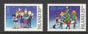 Iceland 1990 Christmas / Tree / Stars / Cat / Greetings / Animation 2v set (n20268)