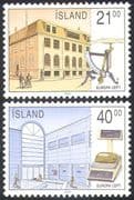 Iceland 1990 Europa/ Post Offices/ Letter Scales/ Buildings/ Architecture/ Mail 2v set (n23554)